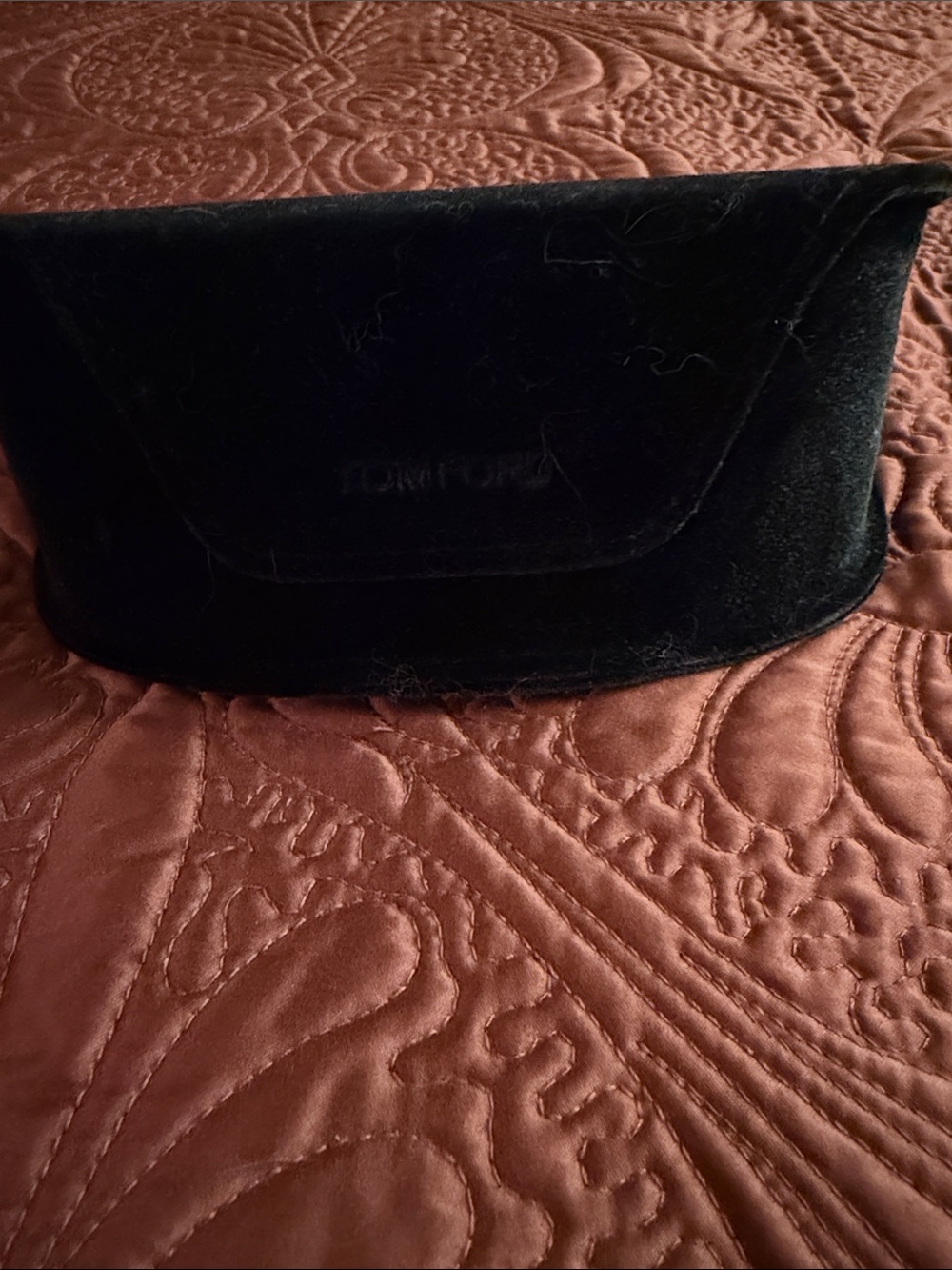 Tom Ford Black Velvet Eyewear Case